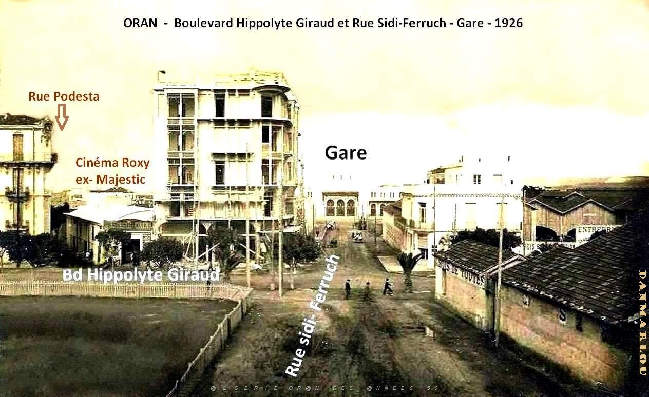 Oran - Boulevard Hippolyte Giraud - Rue Sidi-Ferruch - 1926.jpg